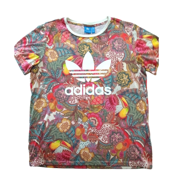 adidas Other - Adidas Men's Tropical Print Tee - Multicolor Size Medium Bright,Fun, Casual